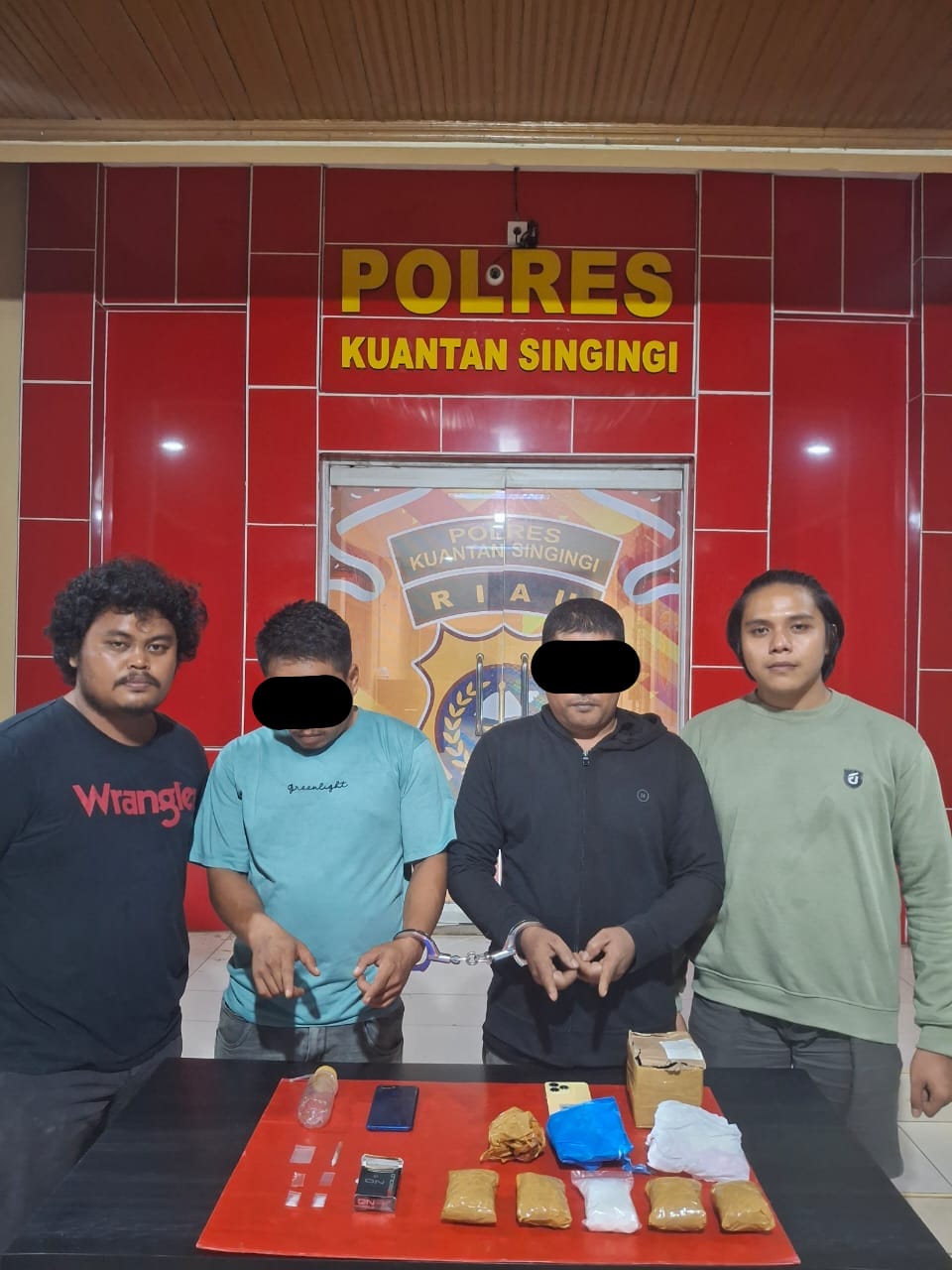 Satres Narkoba Polres Kuansing Ungkap Dua Kasus Peredaran Narkotika Jenis Shabu